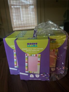 Mondo Llama Create-Your-Own Mosaic Photo Frame Kit - Purple/Green